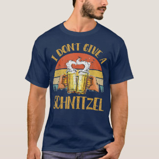 I Don't Give A Schnitzel Vintage Retro Oktoberfes T-Shirt