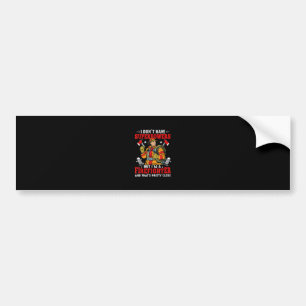 I Don't Have Superpowers But I'm Firefighter Bumper Sticker