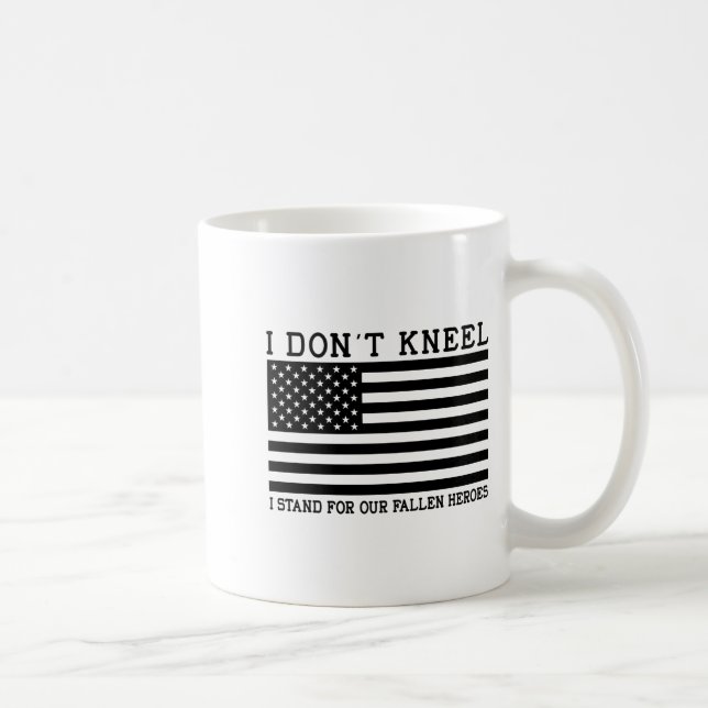 I Dont Kneel  Coffee Mug (Right)