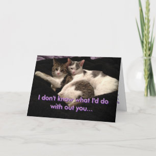 "I don't know" Abbie and Momo Greeting Card