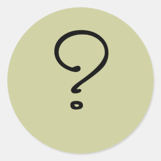 I don't know classic round sticker