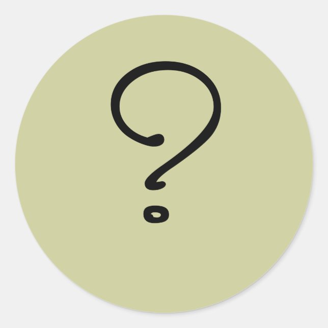 I don't know classic round sticker (Front)