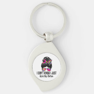 I Don't Know I Just Work Here Funny Sarcasm Quotes Key Ring