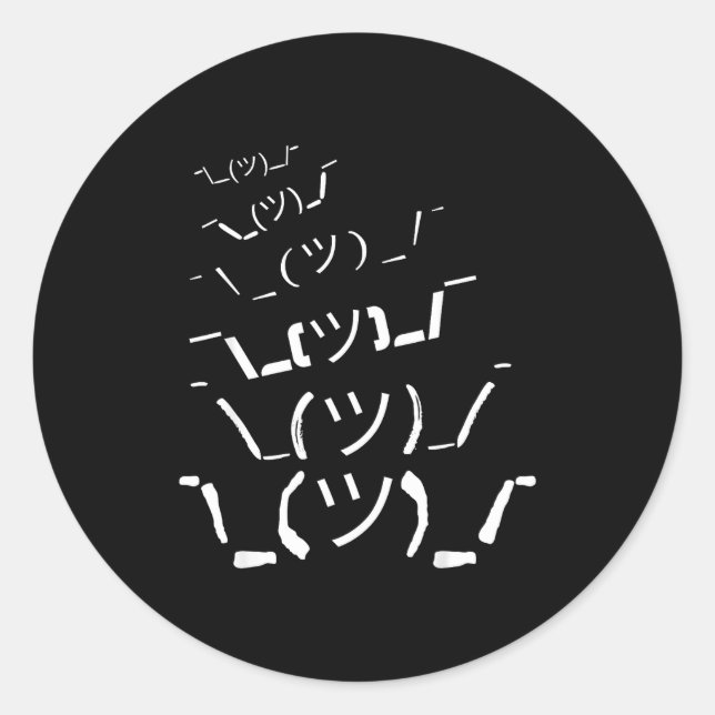 I Don't Know Idk  Classic Round Sticker (Front)