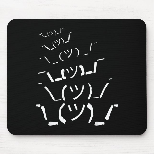 I Don't Know Idk  Mouse Mat (Front)