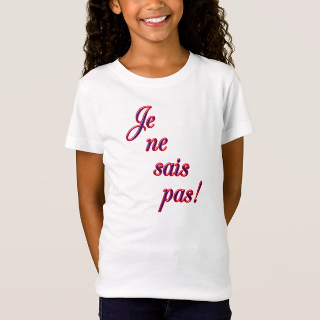 I Don't Know T-Shirt (Front)