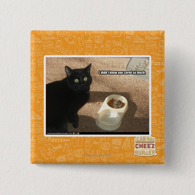 I don't know you cared 15 cm square badge (Front)