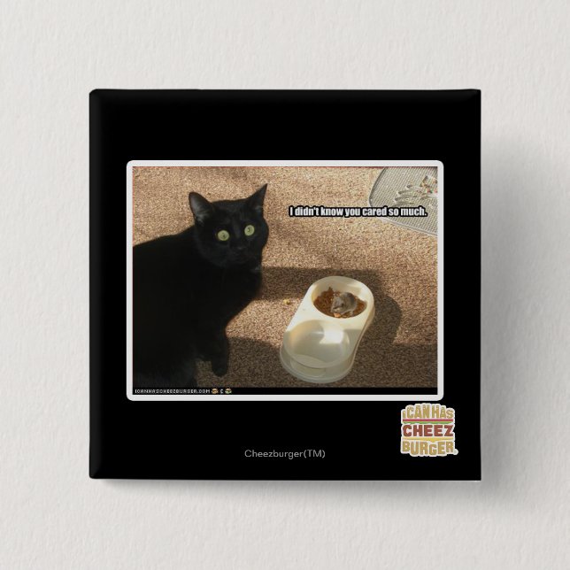 I don't know you cared 15 cm square badge (Front)