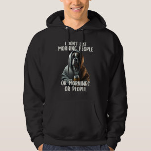 I Don't Like Morning People Coffee & Sarcastic Dog Hoodie