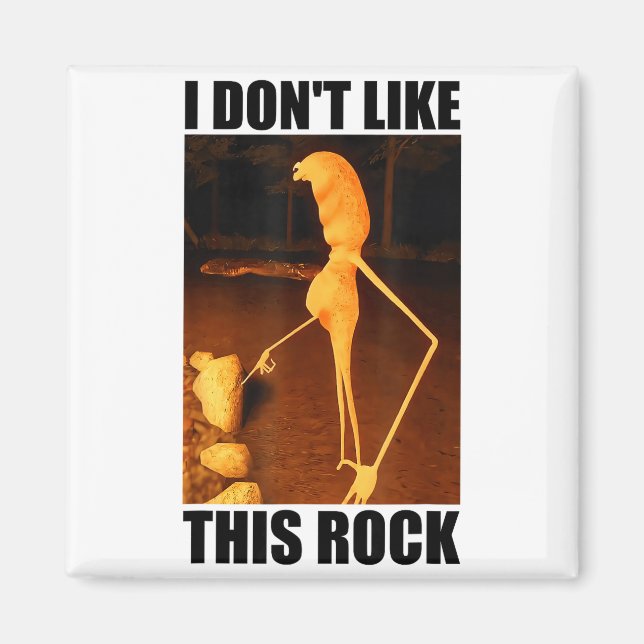 I Don't Like This Rock Funny Marcus The Worm Meme  Magnet (Front)