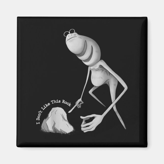 I Don't Like This Rock Funny Marcus The Worm Meme  Magnet (Front)