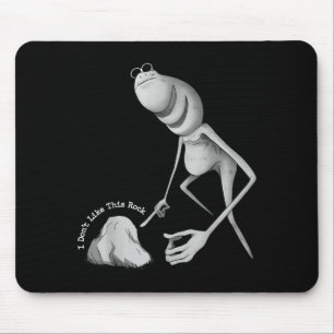 I Don't Like This Rock Funny Marcus The Worm Meme Mouse Mat