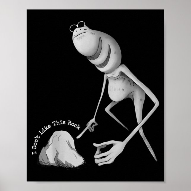 I Don't Like This Rock Funny Marcus The Worm Meme  Poster (Front)