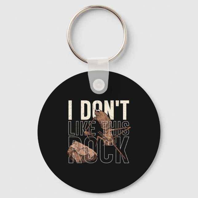 I Don't Like This Rock Marcus The Worm Meme Funny  Key Ring (Front)