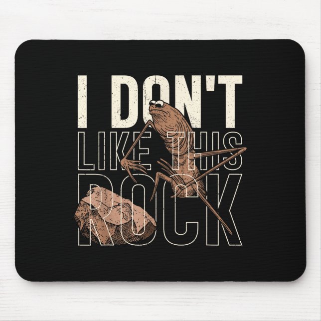 I Don't Like This Rock Marcus The Worm Meme Funny  Mouse Mat (Front)