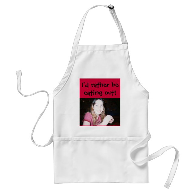 I don't like to cook standard apron (Front)