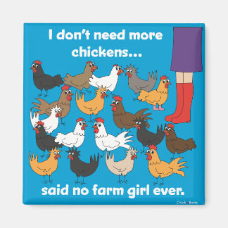 I don't need more chickens...Magnet Magnet