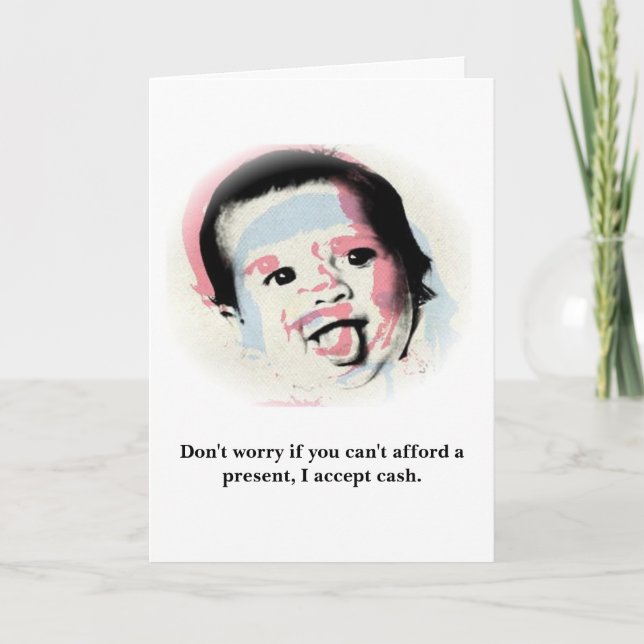 I don't need presents. card (Front)