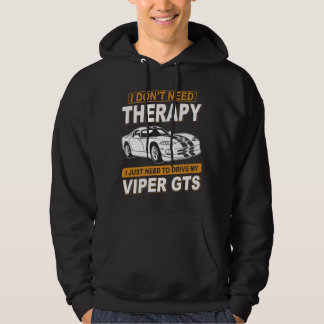 I DON'T NEED THERAPY Dodge Viper 1996 Gts Stripes Hoodie