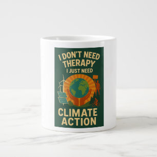 I Don't Need Therapy, I Just Need Climate Action Large Coffee Mug