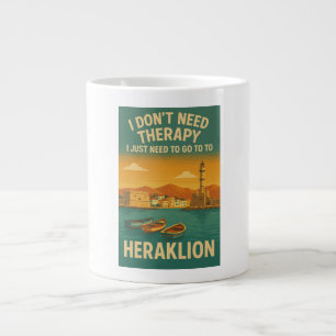 I don't need therapy, I just need Heraklion Large Coffee Mug