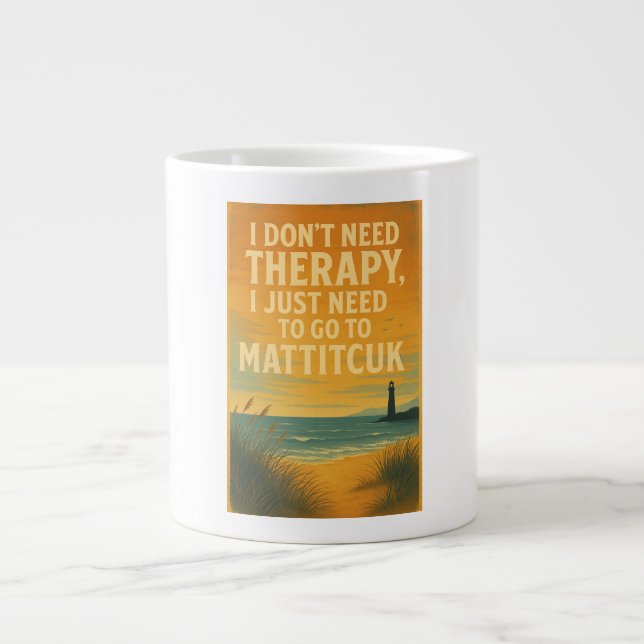 I don't need therapy, I just need Mattitcuk Large Coffee Mug (Front)