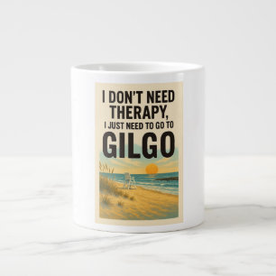 I don't need therapy, I just need to go to Gilgo Large Coffee Mug