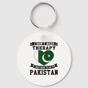 I Don't Need Therapy I Just Need To Go To Pakistan Key Ring