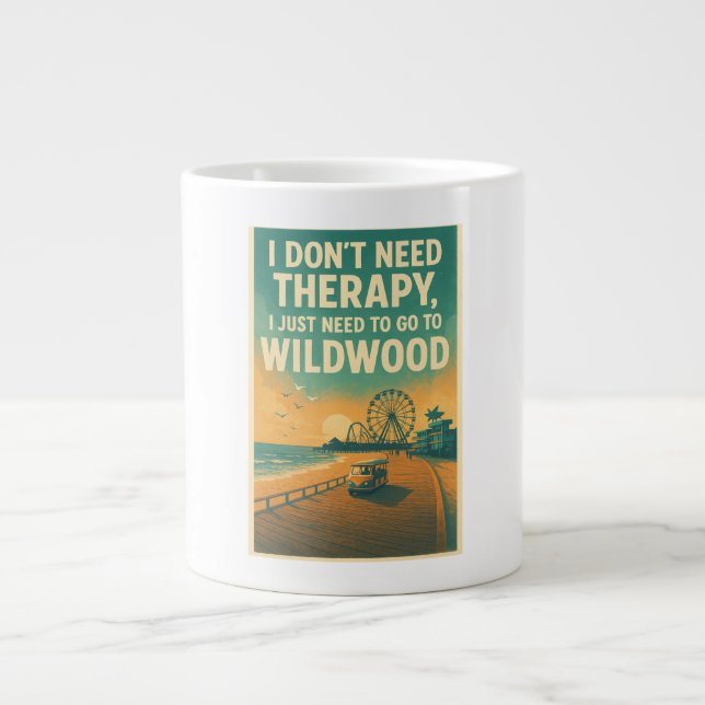 I don't need therapy, I just need Wildwood Large Coffee Mug (Front)