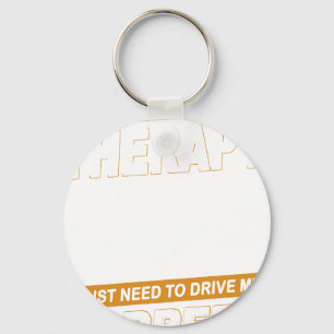 I DON'T NEED THERAPY Porsche Carrera 1984 Key Ring
