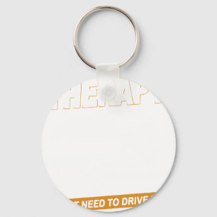 I DON'T NEED THERAPY Volkswagen Camper Van 2 Key Ring
