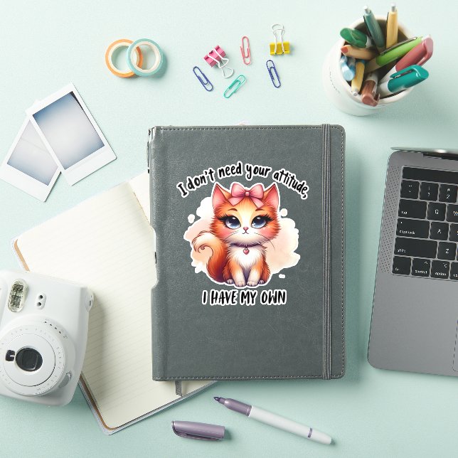 I Don't Need Your Attitude Funny Cat Lover Gift  (iPad Cover)