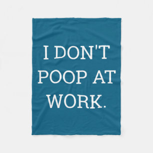 I Don't Op At Work Funny Casual Friday Fleece Blanket