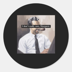 I Dont Really Care Jd Vance Classic Round Sticker