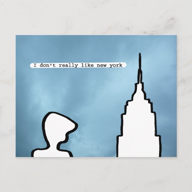 i don't really like new york postcard (Front)
