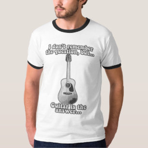 I don't remember the question but guitar is answer T-Shirt