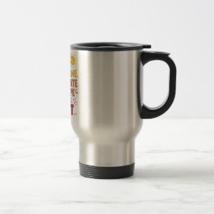 I Don't Rise and Shine Yellow Brown Typography Travel Mug