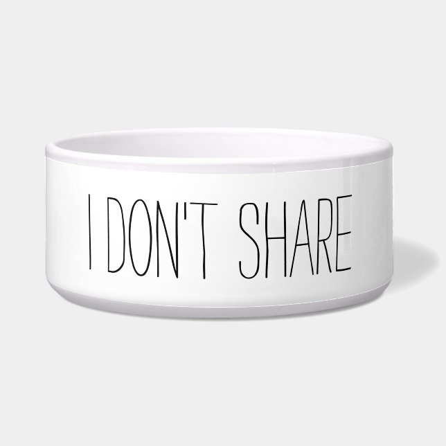 I Don't Share Dog Cat Quote (Front)