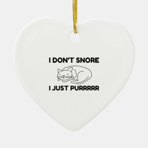 I Don't Snore Ceramic Tree Decoration