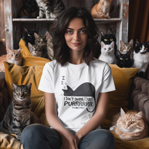 I Don't Snore, I Purr Funny Cat  T-Shirt