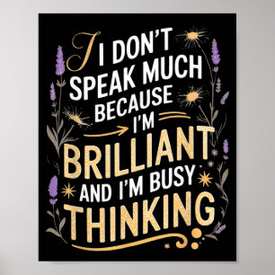 I dont speak much autism awareness poster