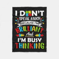 I Dont Speak Much Brilliant Autism Autistic Boys G