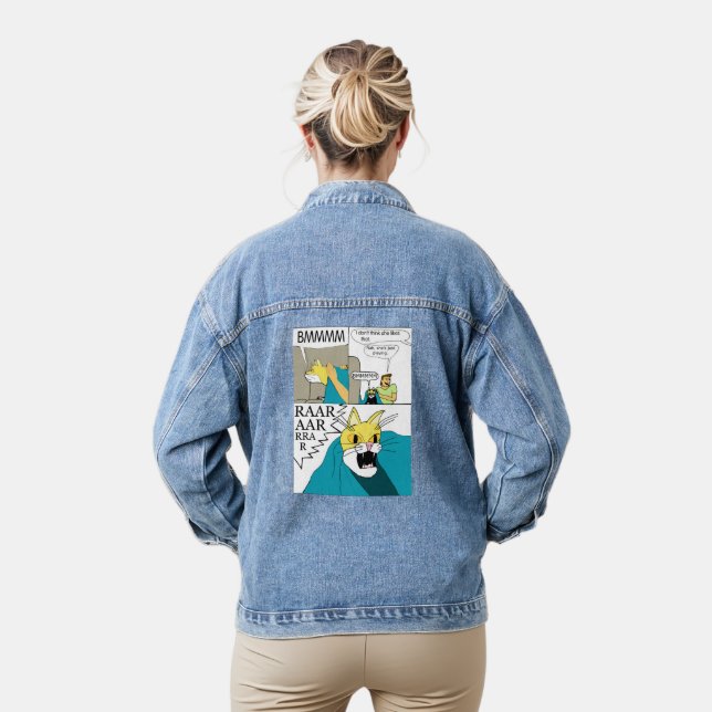 I don't think she likes that  denim jacket (Model)