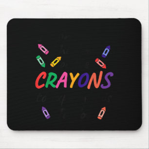 I don't time crayons explain this you Graphic Art Mouse Mat