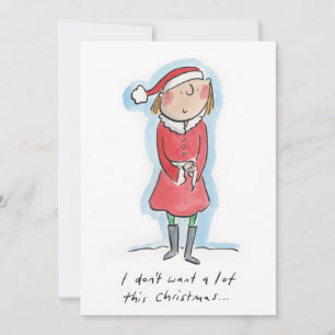 I don't want a lot for Christmas Invitation