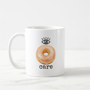 I DONUT Care Eye Donut Rebus Humor Coffee Mug