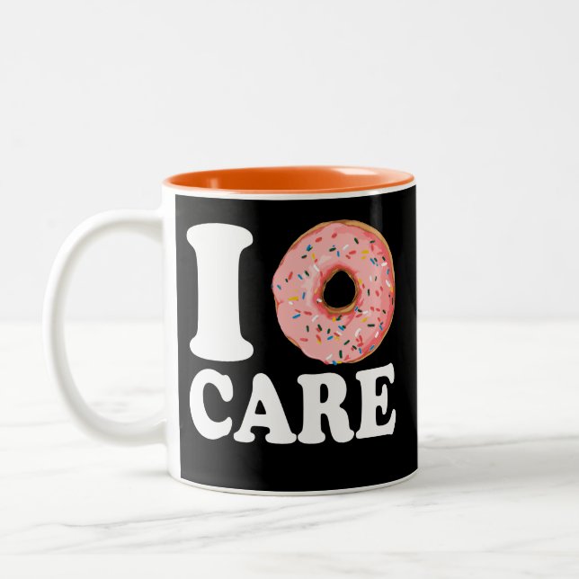 I Donut Care Two-Tone Coffee Mug (Left)