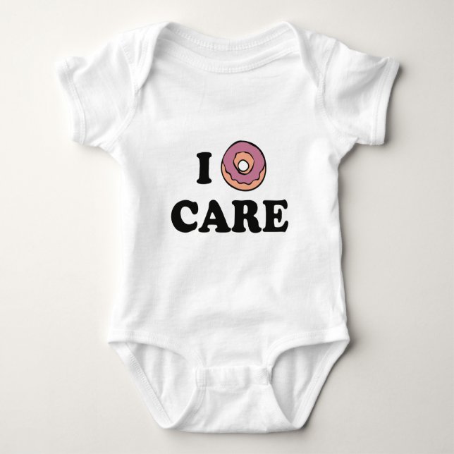 I Doughnut Care Baby Bodysuit (Front)