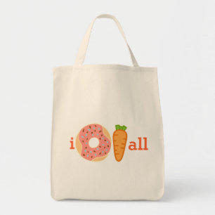 I doughnut carrot all, I do not care at all tote Bag