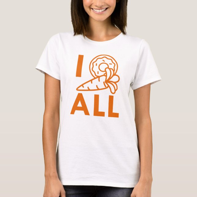 I Doughnut Carrot All T-Shirt (Front)